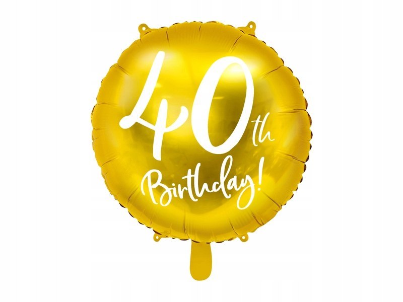 Dekoracja na 40 urodziny zestaw balonów + stojak