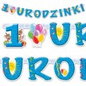 Girlanda na roczek baner napis moje urodziny 15wz Girlanda na roczek baner napis moje urodziny 15wz