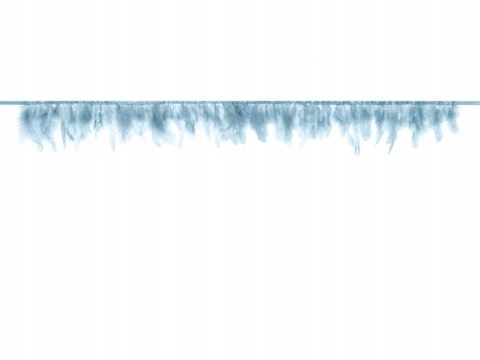 Girlanda z piór niebieska roczek chrzest narodziny