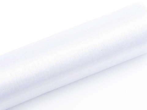 Organza biała bieżnik na stół KOMUNIA dekoracje 9m Organza biała bieżnik na stół KOMUNIA dekoracje 9m
