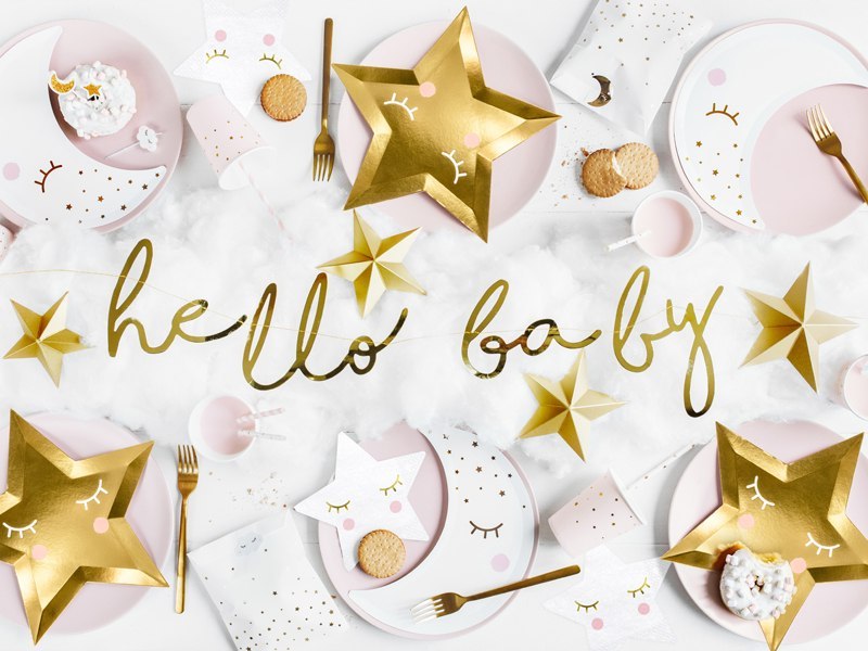 Serwetki LITTLE STAR na chrzest roczek baby shower