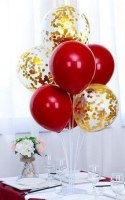 Stojak na balony z konfetti balon cyfra 1 ROCZEK Stojak na balony z konfetti balon cyfra 1 ROCZEK