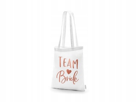 Torba Team Bride różowe złoto gadżety na panieński Torba Team Bride różowe złoto gadżety na panieński