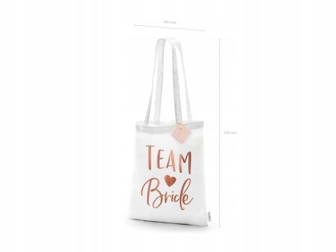 Torba Team Bride różowe złoto gadżety na panieński Torba Team Bride różowe złoto gadżety na panieński