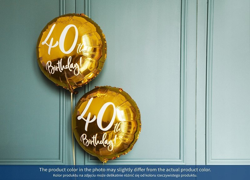 Wielki zestaw dekoracje balony ozdoby 40 urodziny