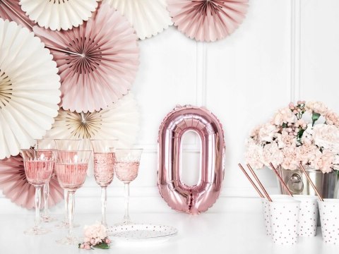 ZESTAW balony dekoracje rosegold na 10-99 urodziny ZESTAW balony dekoracje rosegold na 10-99 urodziny