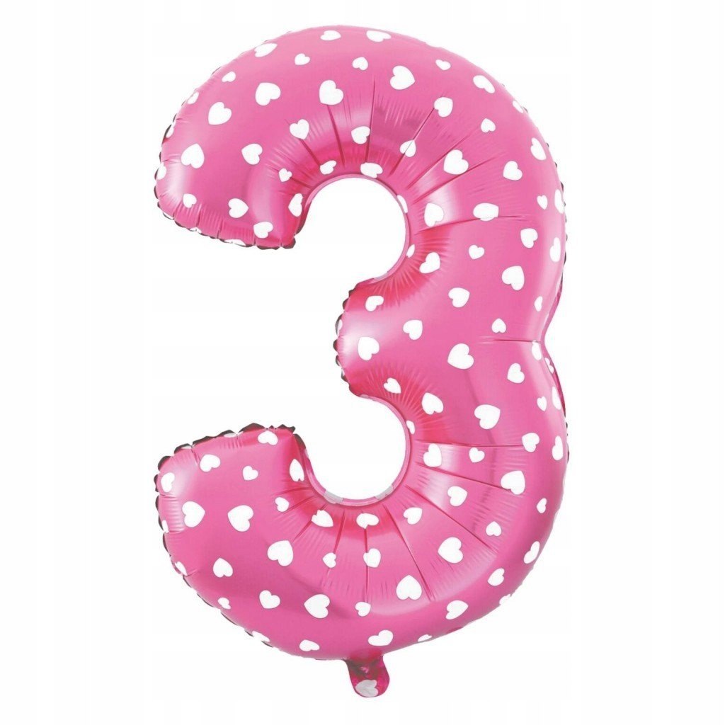 Balony girlanda baner cyfra 3 na trzecie urodziny Balony girlanda baner cyfra 3 na trzecie urodziny