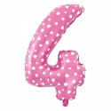 Balony girlanda baner cyfra 4 na czwarte urodziny Balony girlanda baner cyfra 4 na czwarte urodziny