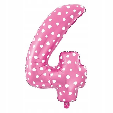 Balony girlanda baner cyfra 4 na czwarte urodziny Balony girlanda baner cyfra 4 na czwarte urodziny