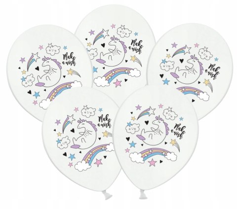 Balony z Jednorożcem balon jednorożec na hel 5szt Balony z Jednorożcem balon jednorożec na hel 5szt