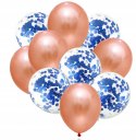 Balony z konfetti na hel Ślub Wesele Panieński x10 Balony z konfetti na hel Ślub Wesele Panieński x10