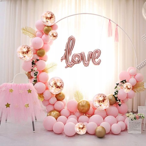 Balony z konfetti na roczek Ślub Wesele rose gold Balony z konfetti na roczek Ślub Wesele rose gold