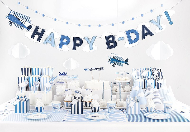 Baner girlanda na roczek urodziny Happy Birthday Baner girlanda na roczek urodziny Happy Birthday