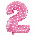 Dekoracje ozdoby balony cyfra 2 na drugie urodziny Dekoracje ozdoby balony cyfra 2 na drugie urodziny