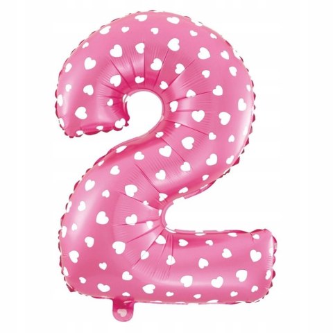 Dekoracje ozdoby balony cyfra 2 na drugie urodziny Dekoracje ozdoby balony cyfra 2 na drugie urodziny
