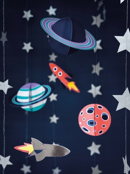 Topper pikery urodzinowe ozdoby na tort KOSMOS Topper pikery urodzinowe ozdoby na tort KOSMOS