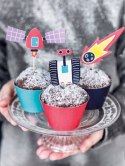Topper pikery urodzinowe ozdoby na tort KOSMOS Topper pikery urodzinowe ozdoby na tort KOSMOS