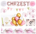 ZESTAW balony ozdoby dekoracje CHRZEST dziewczynki ZESTAW balony ozdoby dekoracje CHRZEST dziewczynki
