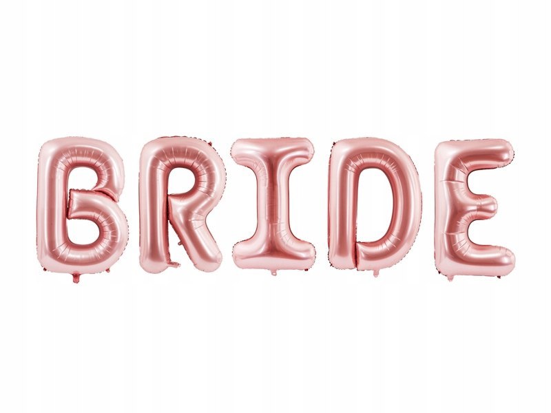 Balon BRIDE napis na wieczór panieński 86cm na HEL