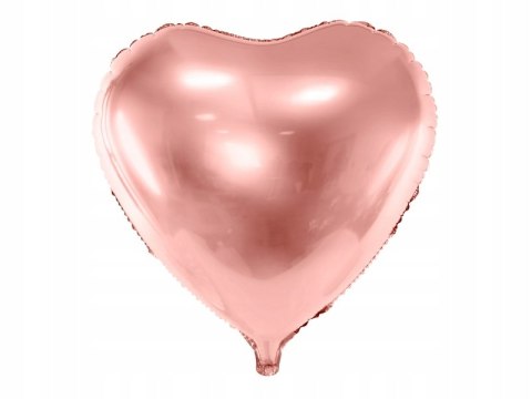 Balon foliowy serce rosegold na panieński ślub HEL