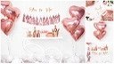Balon foliowy serce rosegold na panieński ślub HEL Balon foliowy serce rosegold na panieński ślub HEL