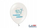 Balony dekoracje komunijne na I Komunię z konfetti