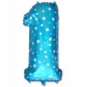 Balony girlanda świeczka cyfra 1 zestaw na roczek