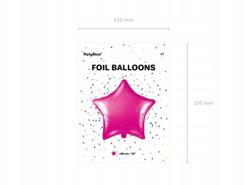 Balony gwiazda fuksja róż dekoracje na panieński Balony gwiazda fuksja róż dekoracje na panieński
