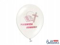 Balony rosegold komunijne na I Komunię z konfetti Balony rosegold komunijne na I Komunię z konfetti