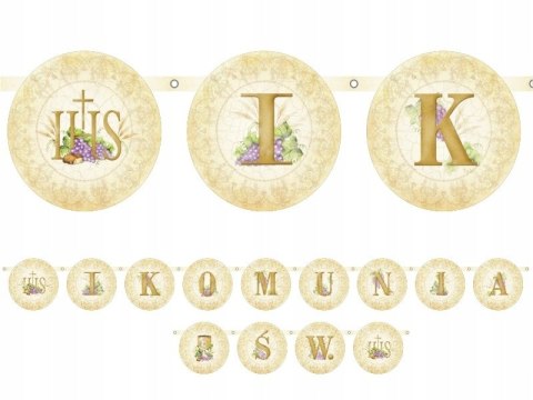 Balony serwetki złote dekoracje na komunię ZESTAW Balony serwetki złote dekoracje na komunię ZESTAW