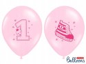 Balony z konfetti dekoracje na roczek 1 I urodziny Balony z konfetti dekoracje na roczek 1 I urodziny