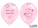 Balony z konfetti dekoracje na roczek 1 I urodziny Balony z konfetti dekoracje na roczek 1 I urodziny