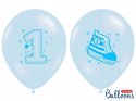 Balony z konfetti dekoracje na roczek 1 urodziny