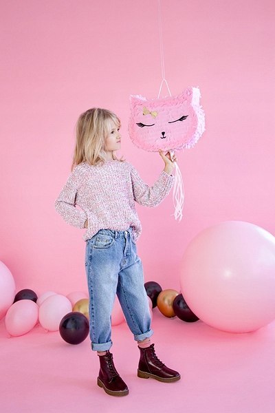 Baner girlanda dekoracje z kotami kocie urodziny Baner girlanda dekoracje z kotami kocie urodziny