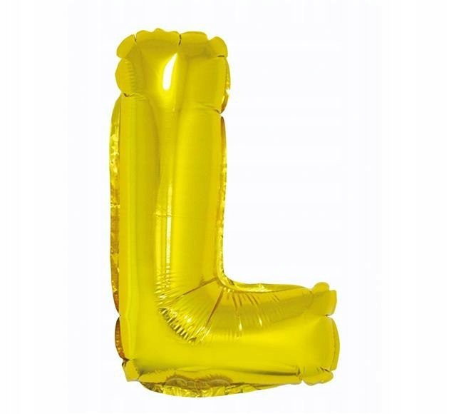 Napis LOVE 35cm WALENTYNKI balony litery złote HEL