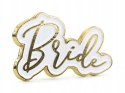 Przypinka Bride złota przypinki wieczór panieński Przypinka Bride złota przypinki wieczór panieński
