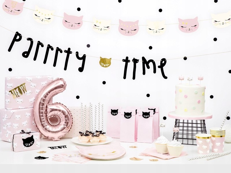 Świeczki urodzinowe na tort z kotem kot koty 6szt