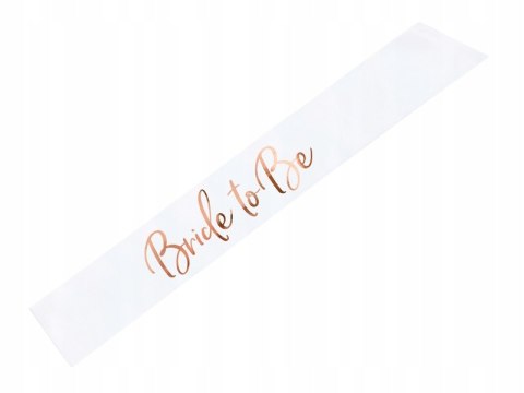 Szarfa na wieczór panieński BRIDE TO BE rosegold Szarfa na wieczór panieński BRIDE TO BE rosegold