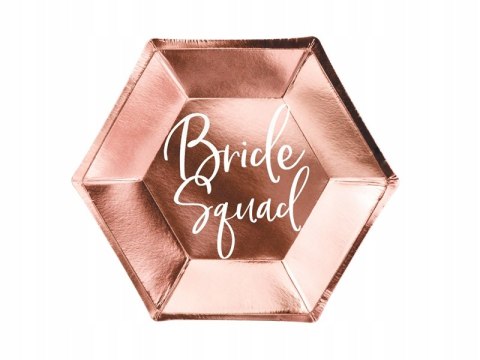 Talerzyki na wieczór panieński BRIDE SQUAD 23cm x6 Talerzyki na wieczór panieński BRIDE SQUAD 23cm x6
