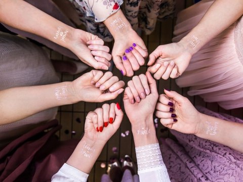 Tatuaże na wieczór panieński zmywalne rosegold x13 Tatuaże na wieczór panieński zmywalne rosegold x13