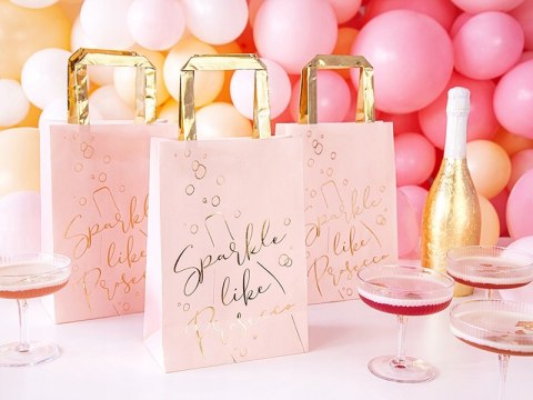 Torebki na prezenty Prosecco podziękowania ŚLUB x6 Torebki na prezenty Prosecco podziękowania ŚLUB x6