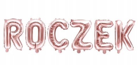 Wielki zestaw balony ozdoby na ROCZEK rosegold HEL Wielki zestaw balony ozdoby na ROCZEK rosegold HEL