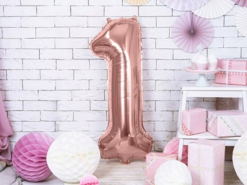 Wielki zestaw balony ozdoby na ROCZEK rosegold HEL Wielki zestaw balony ozdoby na ROCZEK rosegold HEL