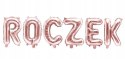Zestaw balonów na roczek cyfra 1 rosegold urodziny Zestaw balonów na roczek cyfra 1 rosegold urodziny