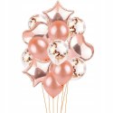 Zestaw balonów na roczek cyfra 1 rosegold urodziny Zestaw balonów na roczek cyfra 1 rosegold urodziny