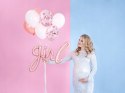 Balon girlanda BABY GIRL narodziny SHOWER rosegold