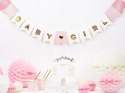 Balony girlanda zestaw na Baby Shower DZIEWCZYNKA