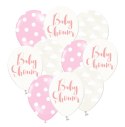 Balony girlanda zestaw na Baby Shower DZIEWCZYNKA