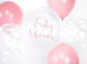 Balony girlanda zestaw na Baby Shower DZIEWCZYNKA