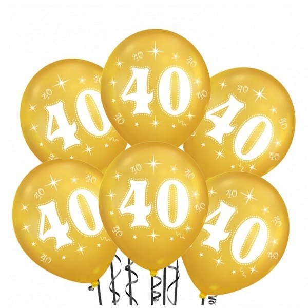 Dekoracje balony cyfry ZESTAW na 40 urodziny HEL Dekoracje balony cyfry ZESTAW na 40 urodziny HEL